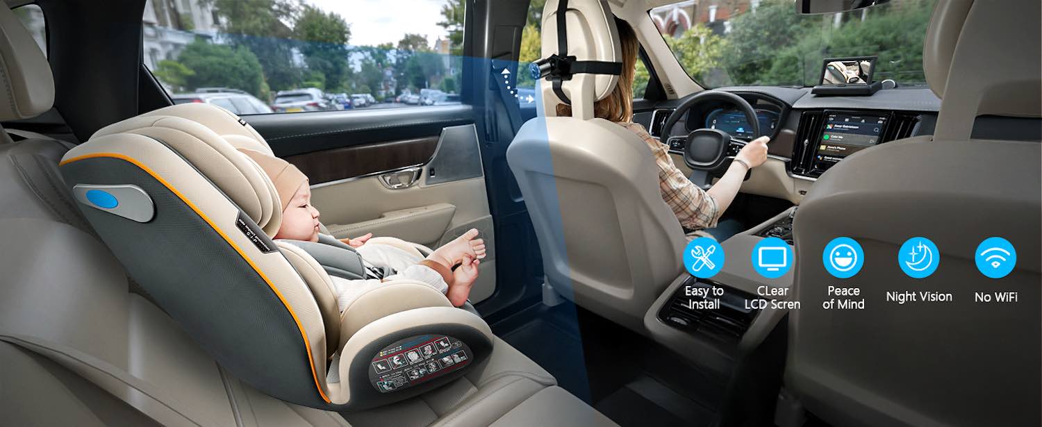 rear car seat infant camera