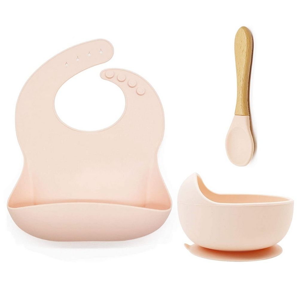Silicone Baby Plate - beige