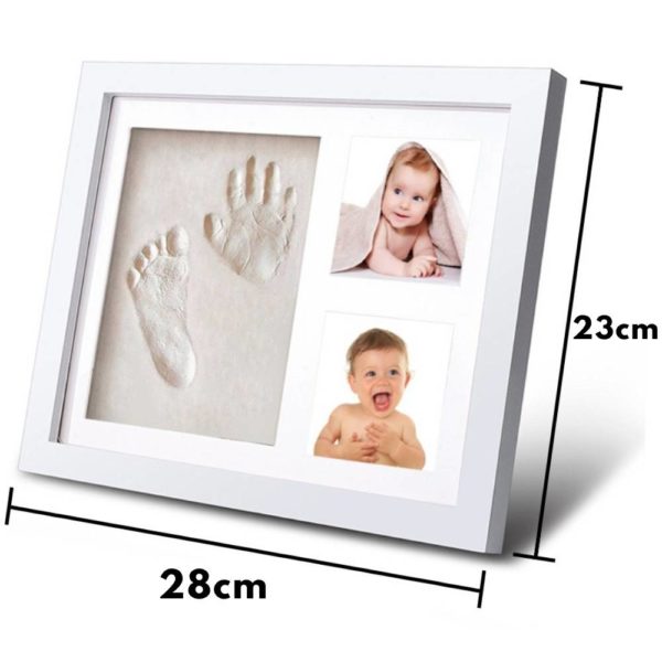 buy newborn baby handprint footprint photo frame kit